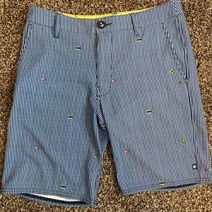 Sperry Striped Shorts w/Nautical Flags